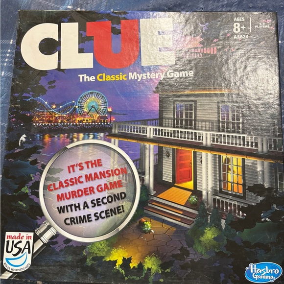 Clue The Classic Mystery Game Hasboro 2013 2 Sided Board - Picture 6 of 10